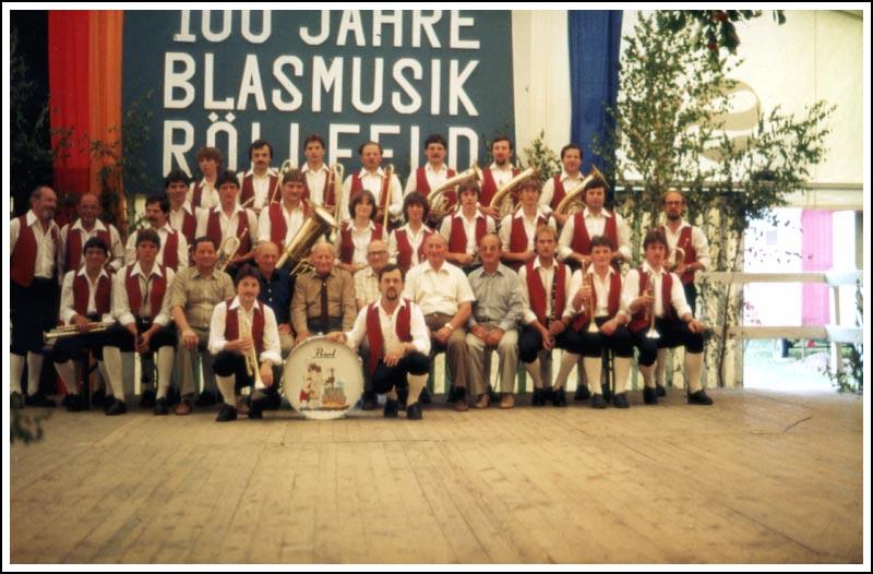 1982 100 Jahre Blasmusik Röllfeld